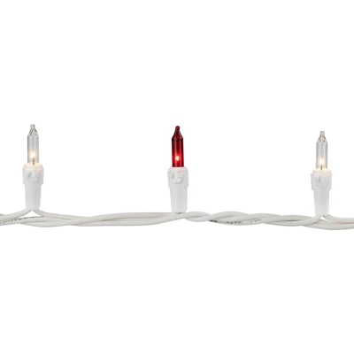 Northlight Mini Incandescent Christmas Lights - Red And Clear - 20.25' White Wire - 100ct 7 Northlight Mini Incandescent Christmas Lights - Red And Clear - 20.25' White Wire - 100ct - Image 5