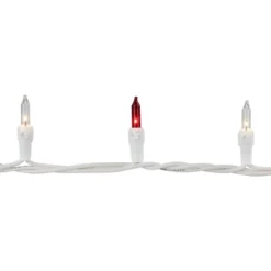 Northlight Mini Incandescent Christmas Lights - Red And Clear - 7' White Wire - 35ct -Home decor GUEST 57162642 fd19 40c1 b061 787315fdb971