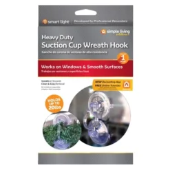 Northlight 7" Clear Jumbo Suction Cup Christmas Wreath Hook -Home decor GUEST 5879de4f ead9 42b0 b4a8 f351acf964db