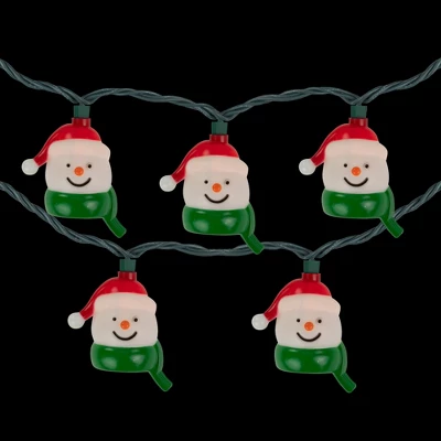 Northlight Snowman Heads With Scarves Christmas Light Set - Clear - 7.5' Green Wire - 10ct 5 Northlight Snowman Heads With Scarves Christmas Light Set - Clear - 7.5' Green Wire - 10ct - Image 3