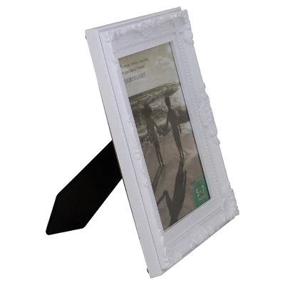Northlight Victorian Style Rectangular Picture Frame - For 5" X 7" Photo - 8.5" - White 4 Northlight Victorian Style Rectangular Picture Frame - For 5" X 7" Photo - 8.5" - White - Image 2