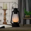Northlight 12" Black Battery Operated Faux Flame LED Hurricane Lantern -Home decor GUEST 598327c5 63e6 4918 ad67 7128d106b43c