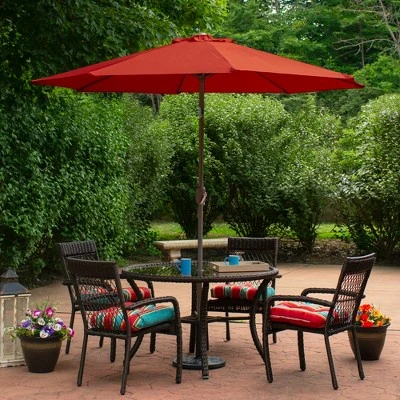 Northlight 9' Outdoor Patio Market Umbrella With Hand Crank And Tilt - Terracotta 3 Northlight 9' Outdoor Patio Market Umbrella With Hand Crank And Tilt - Terracotta