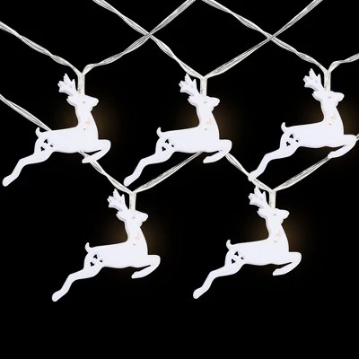 Northlight 10-ct LED Warm White Reindeer Christmas Lights - 3' Clear Wire 4 Northlight 10-ct LED Warm White Reindeer Christmas Lights - 3' Clear Wire - Image 2