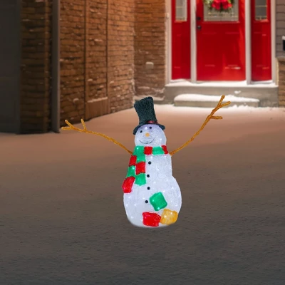 Northlight Lighted Commercial Grade Acrylic Snowman Outdoor Christmas Decoration - 23" 3 Northlight Lighted Commercial Grade Acrylic Snowman Outdoor Christmas Decoration - 23"