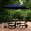 Northlight 10' X 6.5' Outdoor Patio Market Umbrella With Hand Crank - Blue -Home decor GUEST 5e778734 4056 47de adbe 9d545c517731