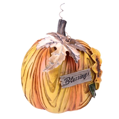 Northlight 6.5" Brown And Yellow Sunflower "Blessings" Thanksgiving Tabletop Pumpkin Decor 3 Northlight 6.5" Brown And Yellow Sunflower "Blessings" Thanksgiving Tabletop Pumpkin Decor
