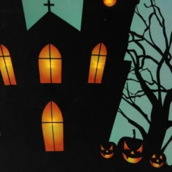 Northlight 23.5" Halloween Prelit LED Church In Cemetery Canvas Wall Art - Teal Blue/Black 7 Northlight 23.5" Halloween Prelit LED Church In Cemetery Canvas Wall Art - Teal Blue/Black -Home decor GUEST 6017c8dc 9d7c 4439 9b87 acc7ef24a2f8