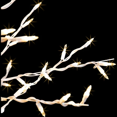 Northlight 6' Prelit Artificial Christmas Tree White Lighted Cascade Twig Outdoor Decoration - Clear Lights 9 Northlight 6' Prelit Artificial Christmas Tree White Lighted Cascade Twig Outdoor Decoration - Clear Lights - Image 7