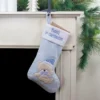 Northlight Baby's 1st Christmas Embroidered Teddy Bear Stocking - 19" - Blue And White -Home decor GUEST 629bb41d f00a 4d28 86f3 a155e1254109