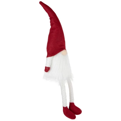 Northlight Lighted Sitting Gnome With Dangling Legs Christmas Decoration - 20" 4 Northlight Lighted Sitting Gnome With Dangling Legs Christmas Decoration - 20" - Image 2