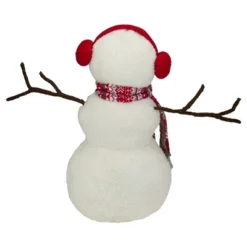 Northlight Plush Snowman With Button Snowflakes And Earmuffs Christmas Decoration - 21.5" - -Home decor GUEST 62f78f34 a9f9 41aa aeda 6b056f6eddbe