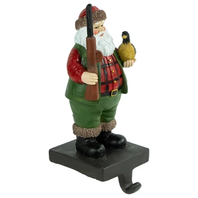 Northlight 8.5" Hunter Santa With Duck Christmas Stocking Holder 3 Northlight 8.5" Hunter Santa With Duck Christmas Stocking Holder