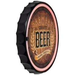Northlight LED Craft Beer Bottle Cap Neon Lighted Wall Sign - 12.5" - Red 10 Northlight LED Craft Beer Bottle Cap Neon Lighted Wall Sign - 12.5" - Red -Home decor GUEST 643bcf75 9af7 47a4 be25 1d776deb89c5