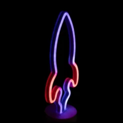 Northlight LED Rocket Ship Neon Table Light - 9" - Blue And Red 11 Northlight LED Rocket Ship Neon Table Light - 9" - Blue And Red -Home decor GUEST 657eae6d 958a 47d6 a37e 9ffe7d243aec