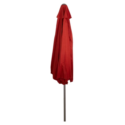 Northlight 9' Outdoor Patio Market Umbrella With Hand Crank And Tilt - Terracotta 9 Northlight 9' Outdoor Patio Market Umbrella With Hand Crank And Tilt - Terracotta - Image 7