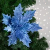 Northlight 24" Glittered Blue Poinsettia Christmas Stem Spray 2 Northlight 24" Glittered Blue Poinsettia Christmas Stem Spray -Home decor GUEST 67378c74 b5c0 4a0f a859 853d6f7736c2
