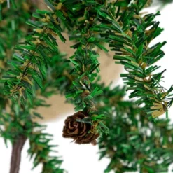 Northlight Medium Artificial Christmas Tree With Pine Cones In Burlap Base - 4' - Unlit -Home decor GUEST 6845dcca 94a1 47bc b778 2367faf30f8a