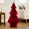 Northlight Accordion Honeycomb Foldable Paper Christmas Tree - 3' - Red -Home decor GUEST 68a199bb f6bd 465a aeb1 6a1a8304cbc8