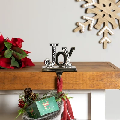 Northlight Joy Christmas Stocking Holder - 4.75" 4 Northlight Joy Christmas Stocking Holder - 4.75" - Image 2