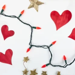 Northlight 70-Count Red LED Faceted C6 Christmas Light Set, 23ft Green Wire -Home decor GUEST 6b0b49c6 27b4 4821 addc 241bc3451734