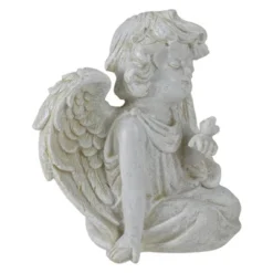 Northlight 6" Ivory Sitting Angel With Bird Outdoor Garden Statue -Home decor GUEST 6beeaae0 ff1e 46dc bbc4 55aecc1a7812