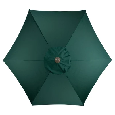 Northlight 6.5' Octagon Outdoor Patio Market Umbrella With Hand Crank - Hunter Green 4 Northlight 6.5' Octagon Outdoor Patio Market Umbrella With Hand Crank - Hunter Green - Image 2