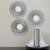 Northlight Set Of 3 Round Gray Cascading Angular Orbs Mirrors 10" -Home decor GUEST 6d243824 1f1c 47ea a212 7be76283a627
