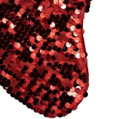 Northlight 19" Shiny Metallic Red Sequined Christmas Stocking With Velveteen Cuff -Home decor GUEST 6d3bad5d 8d45 4d34 9b35 a2a4967c0758