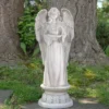 Northlight 22.5" Standing Religious Angel With Bird Bath Votive Candle Holder Outdoor Patio Garden Statue - Gray 1 Northlight 22.5" Standing Religious Angel With Bird Bath Votive Candle Holder Outdoor Patio Garden Statue - Gray -Home decor GUEST 6db17416 c1a2 457d 9d67 1efecb351ef8