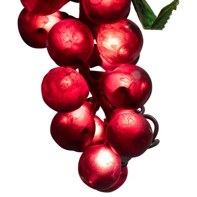 Northlight 5-Count Red And Green Grape Cluster String Light Set, 8ft Brown Wire 6 Northlight 5-Count Red And Green Grape Cluster String Light Set, 8ft Brown Wire - Image 4