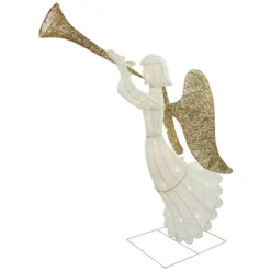 Northlight Lighted Glittered Trumpeting Angel Outdoor Christmas Decoration - 48" - Clear Lights -Home decor GUEST 70cd1031 17df 4950 9ec0 8565054d8768
