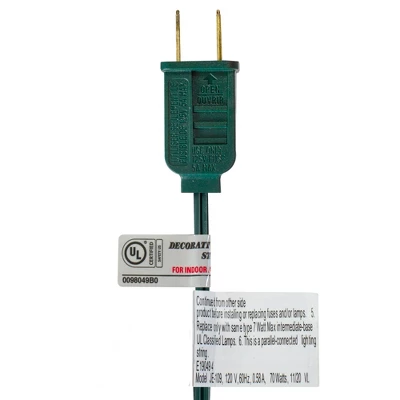 Northlight Transparent G40 Globe Indoor Outdoor Patio Christmas Light Set - MultiColor - 9' Green Wire - 10ct 4 Northlight Transparent G40 Globe Indoor Outdoor Patio Christmas Light Set - MultiColor - 9' Green Wire - 10ct - Image 2