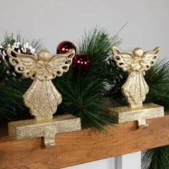Northlight Angel Glittered Christmas Stocking Holders - 5.5" - Gold - Set Of 2 9 Northlight Angel Glittered Christmas Stocking Holders - 5.5" - Gold - Set Of 2 -Home decor GUEST 721a9535 6662 435d 8ca0 24c55a6c9fec