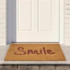 Northlight Natural Coir "Smile" Outdoor Rectangular Doormat 18" X 30"
