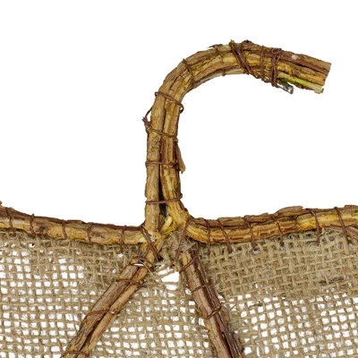 Northlight 19" Beige Burlap And Vine Pumpkin Fall Harvest Wall Hanging 5 Northlight 19" Beige Burlap And Vine Pumpkin Fall Harvest Wall Hanging - Image 3