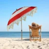 Northlight Striped Outdoor Macrame Boho Beach Market Umbrella With Tiltt- 6.5' - Red And White 2 Northlight Striped Outdoor Macrame Boho Beach Market Umbrella With Tiltt- 6.5' - Red And White -Home decor GUEST 72ae19f6 b312 4f12 8d1f d7b666b59f0e