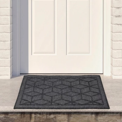 Northlight Gray Diamond Patterned Rectangular Coir Doormat 18" X 30" 3 Northlight Gray Diamond Patterned Rectangular Coir Doormat 18" X 30"