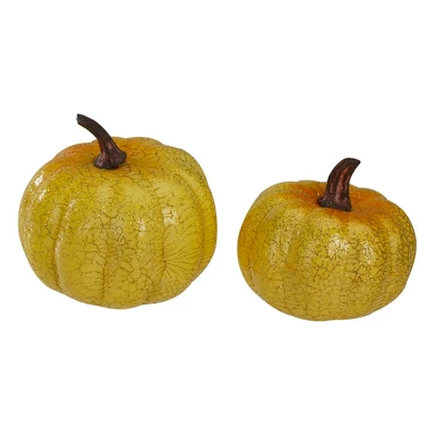 Northlight Set Of 5 Artificial Fall Harvest Pumpkins Decorations 4" 4 Northlight Set Of 5 Artificial Fall Harvest Pumpkins Decorations 4" - Image 2