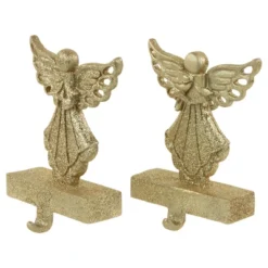 Northlight Angel Glittered Christmas Stocking Holders - 5.5" - Gold - Set Of 2 10 Northlight Angel Glittered Christmas Stocking Holders - 5.5" - Gold - Set Of 2 -Home decor GUEST 7565754e c7cf 438b a32b 9f39a5b0b526