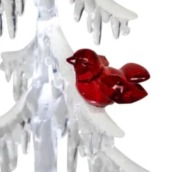Northlight LED Lighted Acrylic Icicle Tree With Cardinals Christmas Decoration - 14" -Home decor GUEST 761a915d 64e0 4ce0 92cf e2bf035c738a