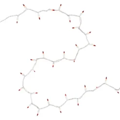 Northlight Mini Christmas Light Set - Clear With Red Tips - 10' White Wire - 50ct 13 Northlight Mini Christmas Light Set - Clear With Red Tips - 10' White Wire - 50ct -Home decor GUEST 76e576bd cad1 4e6c b3af 3f16764e695d