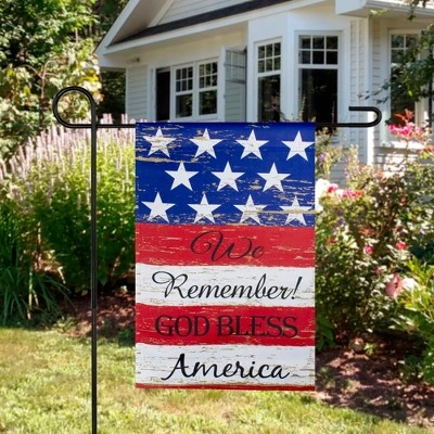 Northlight We Remember! Patriotic Americana Outdoor Garden Flag 12.5" X 18" 4 Northlight We Remember! Patriotic Americana Outdoor Garden Flag 12.5" X 18" - Image 2
