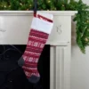 Northlight 23" Red, Gray And White Knit Christmas Stocking With High Pile Fleece Cuff 2 Northlight 23" Red, Gray And White Knit Christmas Stocking With High Pile Fleece Cuff -Home decor GUEST 78a7d0f9 12d6 49f0 b523 584fac021d11
