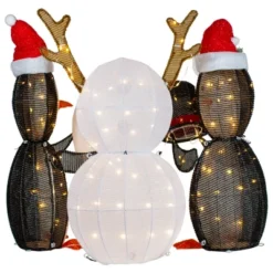 Northlight LED Lighted Penguins Building Snowman Outdoor Christmas Decoration - 35" - Set Of 3 -Home decor GUEST 7a03f7a1 0167 471d 99db 6bba7771489c