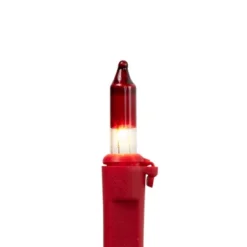 Northlight Mini Christmas Light Set- Clear With Red Tips - 10' Red Wire - 50ct 12 Northlight Mini Christmas Light Set- Clear With Red Tips - 10' Red Wire - 50ct -Home decor GUEST 7fe7bd1c 15f4 40af a115 30be28480024