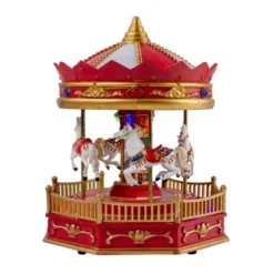 Northlight 9.25" LED Lighted Animated And Musical Carousel Christmas Village Display Piece 9 Northlight 9.25" LED Lighted Animated And Musical Carousel Christmas Village Display Piece -Home decor GUEST 80b542c1 c503 4780 910a b665f4ee5fe1