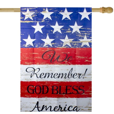 Northlight We Remember! Patriotic American Outdoor House Flag 40" X 28" 3 Northlight We Remember! Patriotic American Outdoor House Flag 40" X 28"