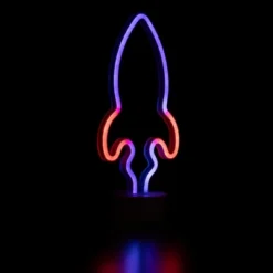 Northlight LED Rocket Ship Neon Table Light - 9" - Blue And Red 9 Northlight LED Rocket Ship Neon Table Light - 9" - Blue And Red -Home decor GUEST 81cc508b 94fa 4939 91fd 6aeacd7ca59d