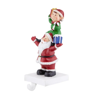 Northlight 8.75" Santa And Elf Christmas Stocking Holder 7 Northlight 8.75" Santa And Elf Christmas Stocking Holder - Image 5
